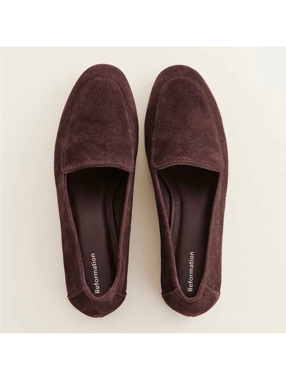 Reformation Kat Soft Loafer EUC NWOT Brown suede size 10 minimalist classic